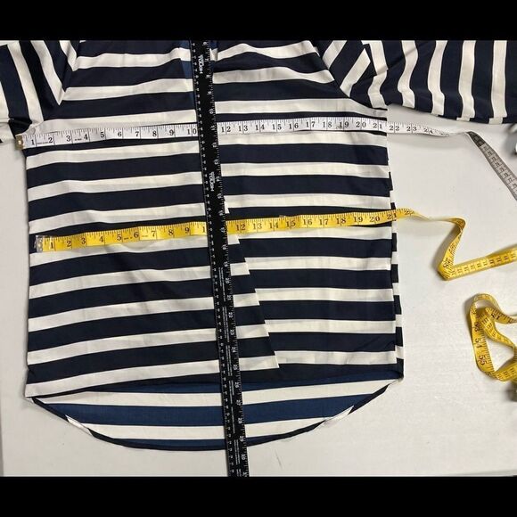 BLUE RAIN, Women’s Nautical Striped Top, Large, Long Cuffed Sleeves, Large - Picture 4 of 9